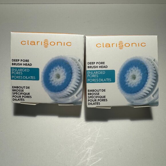 Clarisonic Deep Pore Facial Cleansing Brush Head Replacement 2 PACK - Picture 1 of 3